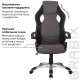 Игровое кресло  "Techno GM-002", ткань, черное/серое, вставки белые, 531815. Фото товара с разных ракурсов.