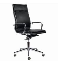 Кресло офисное  PREMIUM "Kayman EX-532", экокожа, хром, черное