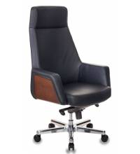 Кресло бюрократ Antonio (черная кожа)