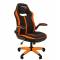 Игровое кресло Chairman game 19 Россия текстиль черно-оранжевый главное фото в маленьком размере