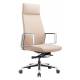 Кресло руководителя Бюрократ _JONS/BEIGE бежевый кожа крестовина алюминий главное фото в маленьком размере
