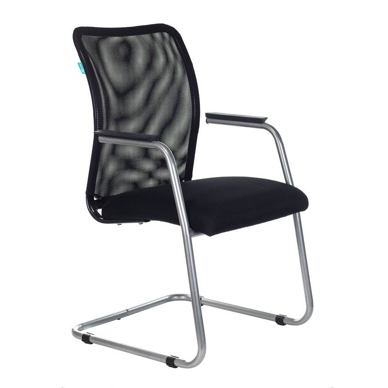 Кресло Бюрократ CH-599AV/TW-11 на полозьях черный TW-01 сиденье черный TW-11 сетка/ткань главное фото