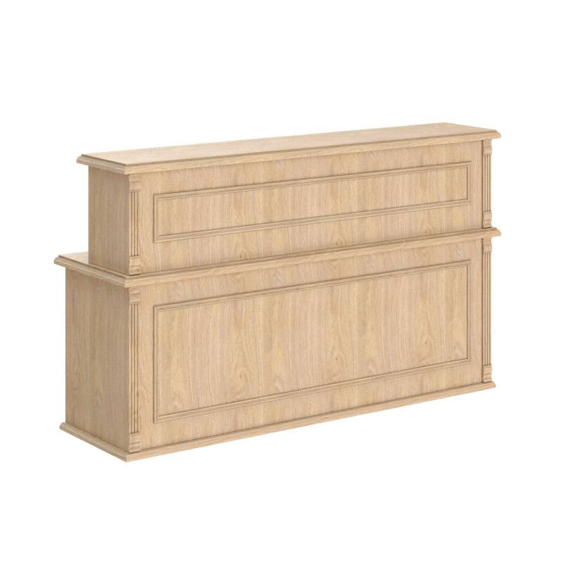 Стойка рецепция RMS 200 Дуб Девон 2000х600х1200 главное фото