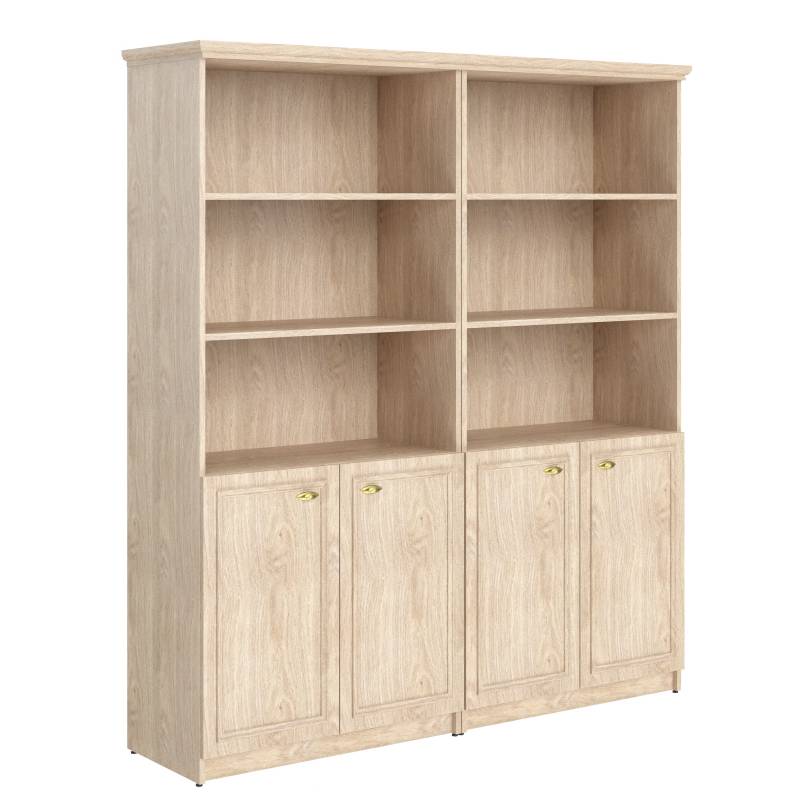 Шкаф высокий 2-х секционный с малыми глухими дверьми RHC 180.5 Дуб Девон 1808х466х2023 главное фото